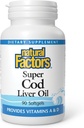 Doğal Faktörler Cod Liver Oil, 90 Capsules
