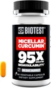 Biotest Micellar Curcumin - 95x Absorption - UCLA Invented & Patented - 60 Capsules