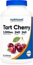 Nutricost Tart Cherry Extract 3000 mg Equivalent (300 mg of 10:1 Extract), 240 Vegetarian Capsules - Gluten Free, Non-GMO