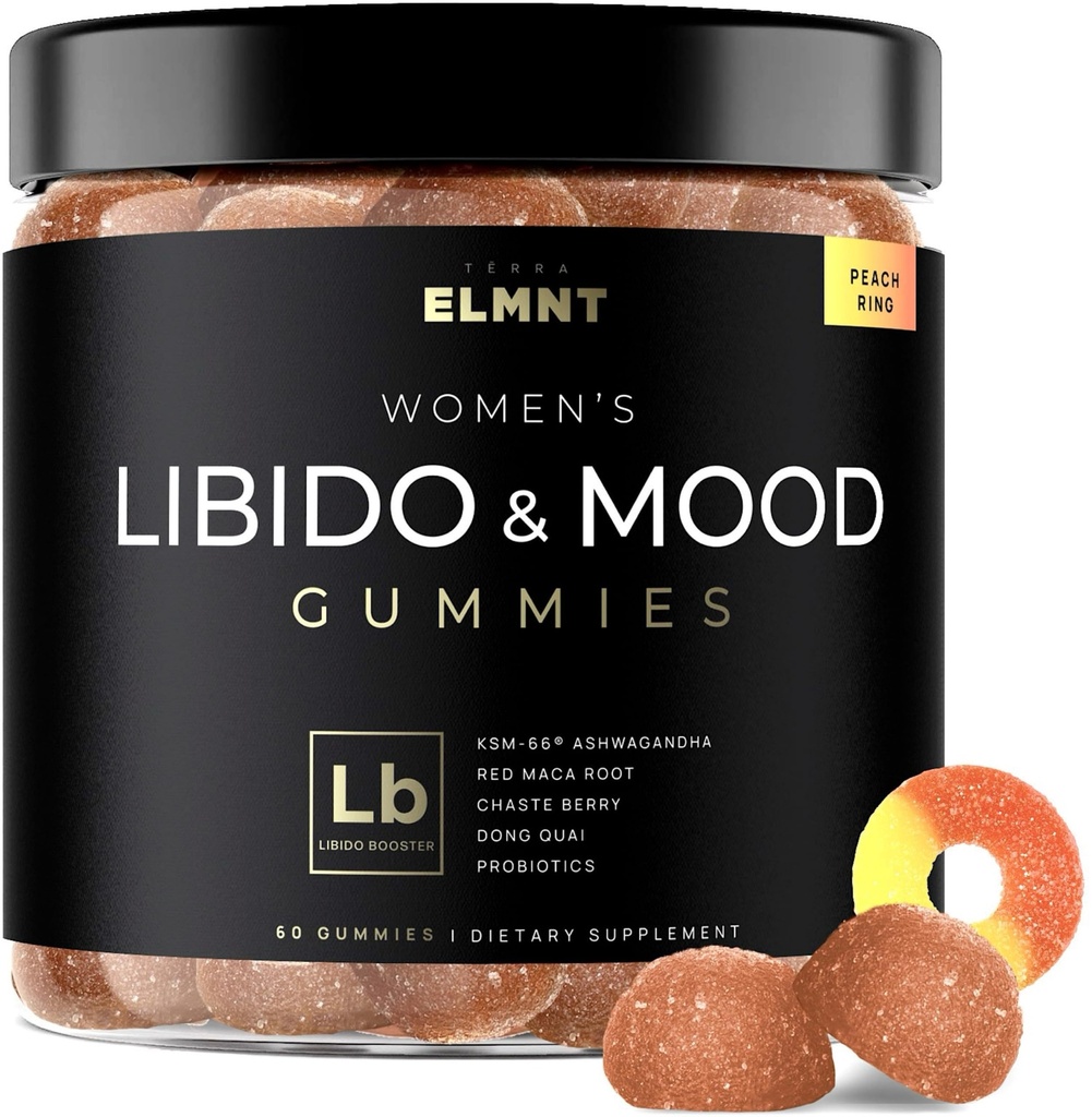4,050 mg Kadın KSM-66 Ashwagandha Gummies w. 30x Strength Red Maca Root - En Güçlü Kadın Libido Moodfun + Hormonlar Kadınlar için Dengeleme ve Stres Yardımı Gummy