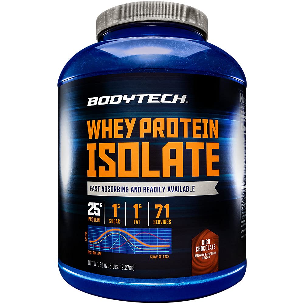 BODYTECH Whey Protein Isolate Toz - Zengin Çikolata (5 Lbs. / 71 Hizmet)