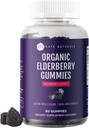 Kate Naturals Elderberry Gummies with Vitamin C and çinko for Yetişkinler & Kids. Tasty Sambucus Elderberry Gummies for Immune Support (90 Gummies, 45 Day Supply, Organic)