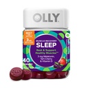 OLLY Muscle Recovery Sleep Gummies, Sleep and Sore Muscle Support, 3 mg Melatonin, Tart Cherry, D, Berry Flavor - 40 Count