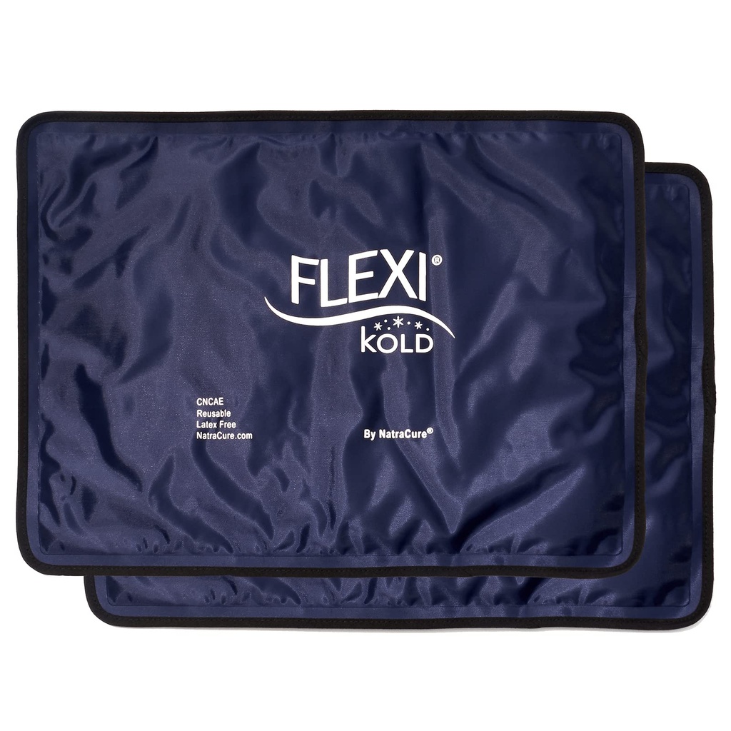 2 Πακέτα πάγου FlexiKold Gel (Standard Large: 10.5" x 14.5") - Reuseable Cold Pack for Injuries, for Back Pain Relief, Margraine Relief Pad, Μετά από χειρουργική επέμβαση, Postpartum, Πονοκέφαλος, Ώμος - 6300-COLD 2PK