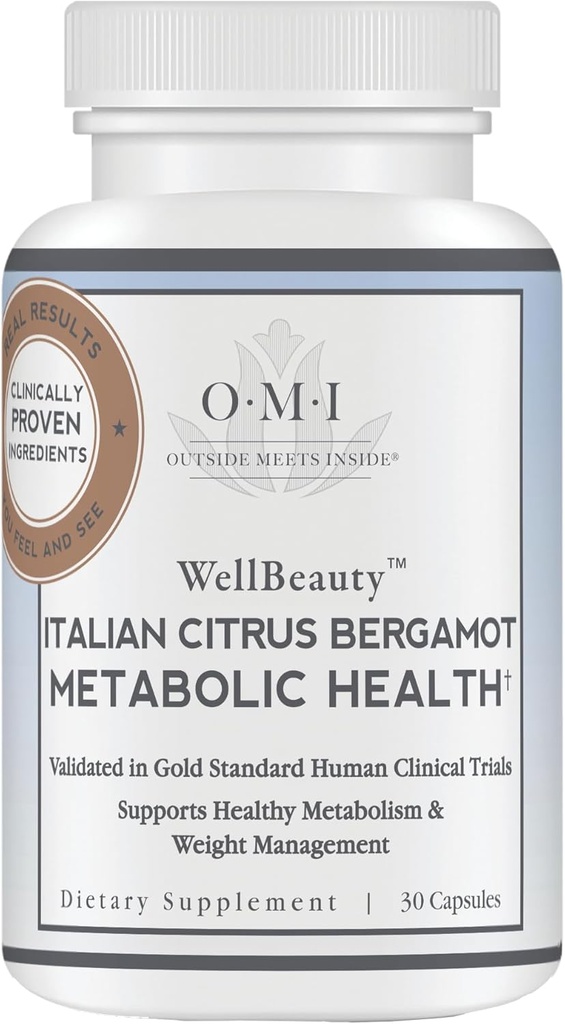 WELLBEAUTY İtalyan Citrus Bergamot Metabolic Health, Ödül Kazanan Kartiologist Sağlıklı Cholesterol & Triglyceride Seviyeleri Zaten Normal Ortada, 7 Key Polyols, 30-Day Supply