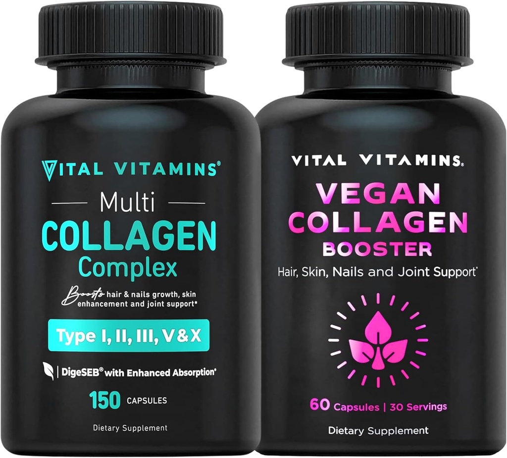 Vitals Multi Collagen Pills (150 ct) + Vegan Collagen ATM (60 ct)