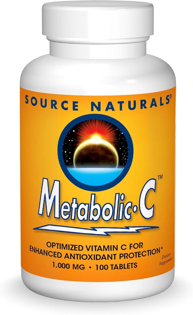 Πηγή Naturals Μεταβολική C, 1000mg Βιταμίνη C - 100 δισκία