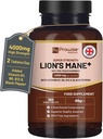 Lions Mane Mushroom Supplement 4000mg with Vitamin B1, B6, B12 & Black Pepper - 180 Super Strength Vegan Tabletleri 50 Polysaccharides (Not Toz veya Capsules) | Made in the UK by Prowise