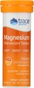 Trace Minerals | Magnezyum Effervescent Tablet | Kalp Sağlığı, pH Dengesi, Enerji Mood | Gluten Free, Sugar Free, sertifikalı Vegan | Orange | 10 Tablet 1 Tube