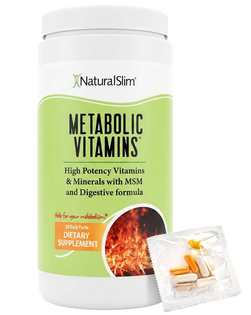 DoğalSlim Metabolik Vitaminler, Kadınlar ve Erkekler için Çokvitamin, Enerji, Metabolism & Nutrient Abxia with Digestive Enzymes, Womens Multivitamin with B-Complex & Niacin 1 Pack