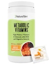 NaturalSlim Μεταβολικές Βιταμίνες, Πολυβιταμίνη για γυναίκες & άνδρες, Υποστηρίζει Ενέργεια, Μεταβολισμός & Απορρόφηση θρεπτικών συστατικών με Digestive Ένζυμα, Πολυβιταμίνη γυναικών με B-Complex & Niacin 1 Pack