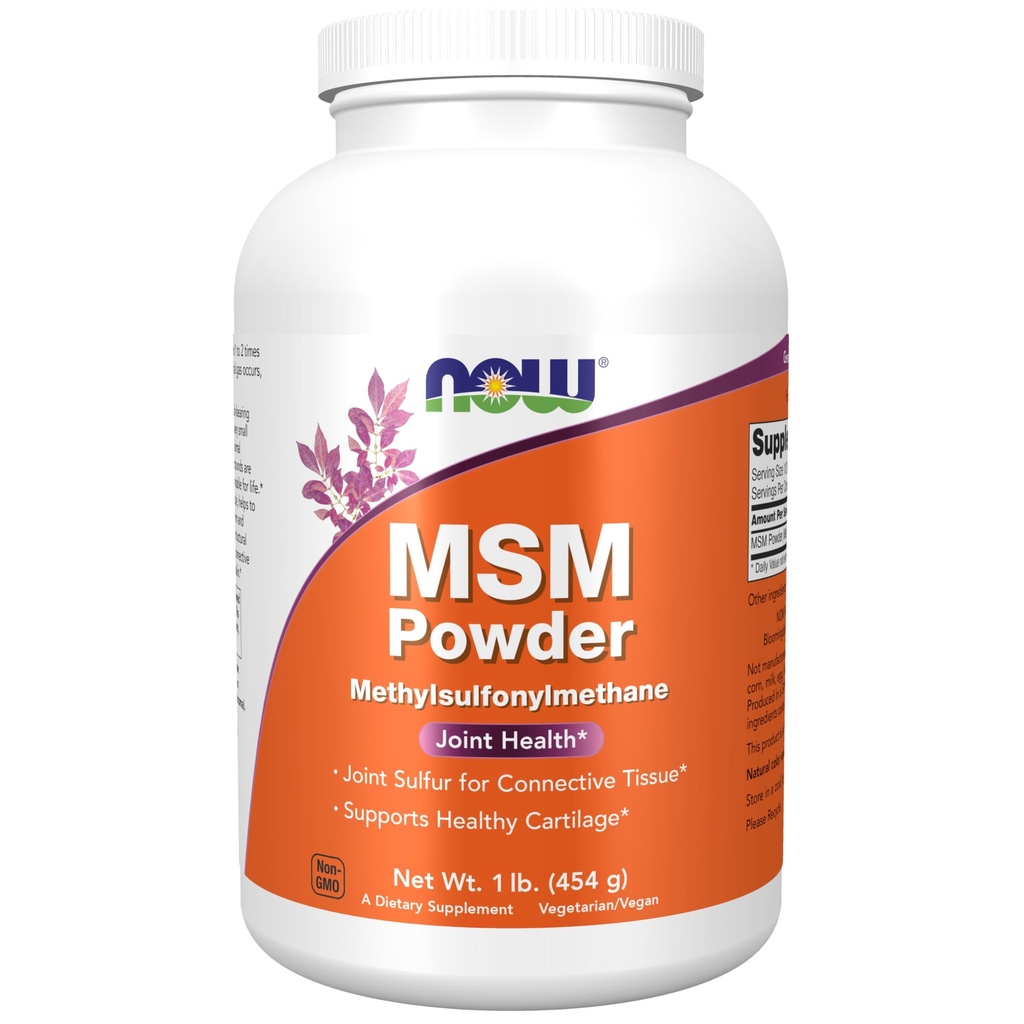 Şimdi Gıdalar Tamamlıyor, MSM (Methylsulfonylmethane) Toz, Sağlıklı Kartilage*, Ortak Sağlık*, 1-Poundound
