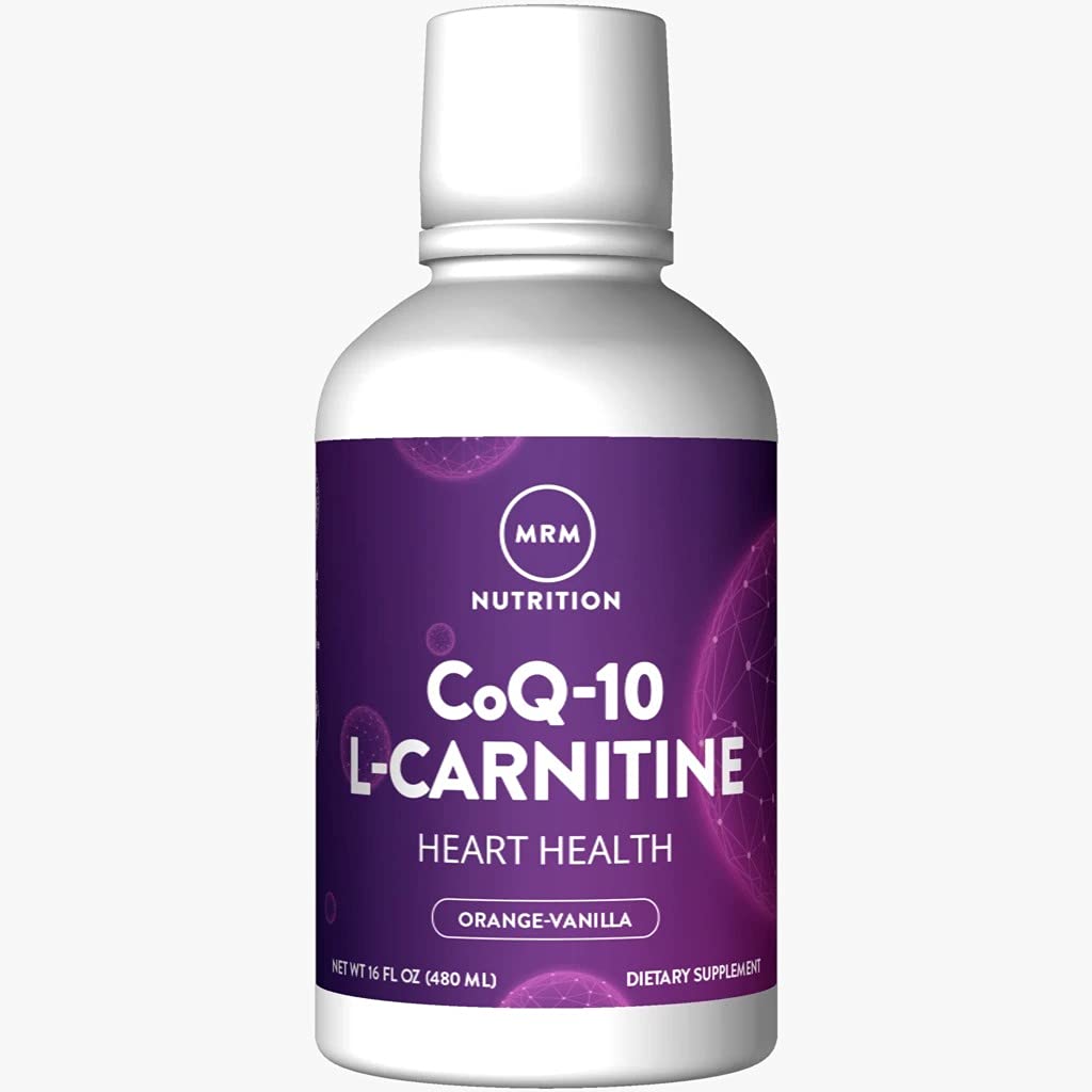 MRM Beslenme CoQ-10 L-Carnitine Sıvı | Orange-Vanilla Flavored | Enerji + Antioksiler | Doğal olarak CoQ-10 / 32 Hizmet