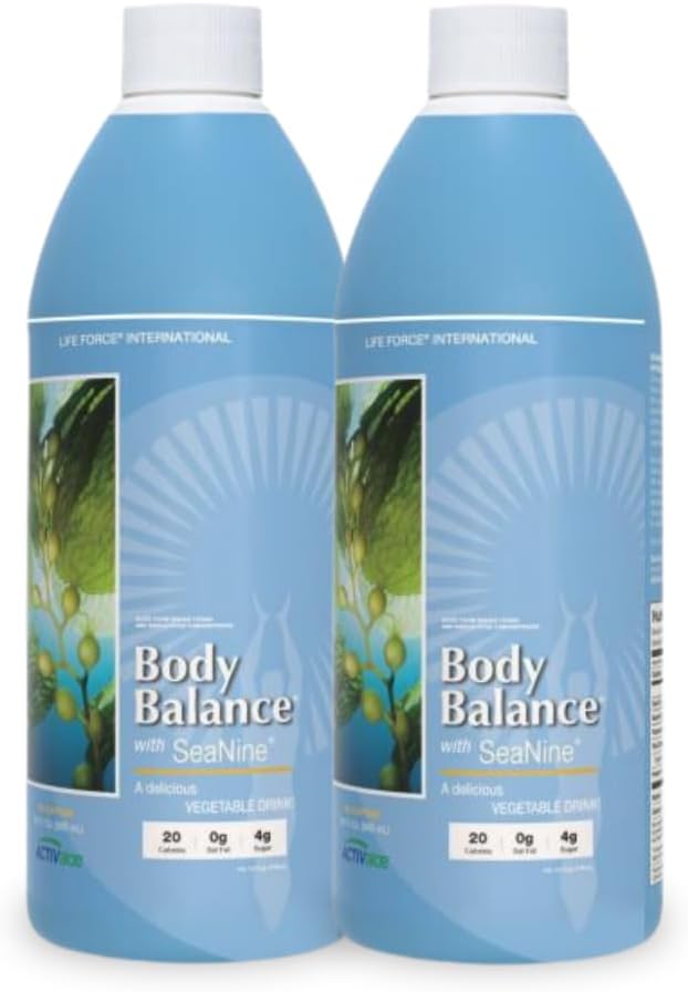 Youngevity Body Balance Land & Sea Plantive Beslenme - Deniz Sebze Sebzeleri, Kelp, Nori, Honey, Aloe Vera ve Daha Fazla - 75+ Nutrients w/Vitamins, Mineraller, Amino Asitler - (32 Fl Oz) (2)
