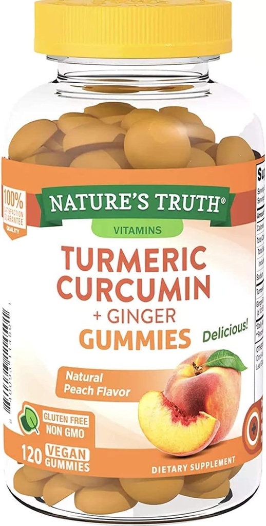 Doğanın Gerçek Turmeric Gummies, 120 Kont