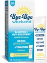 Detox Drink Mix w/Electrolytes - Bloating, Recovery, Fatigue, Brain Fog - Probiyotiks, Lion's Mane, Milk Thistle - Zero Sugar Lemonade - 10 Pack