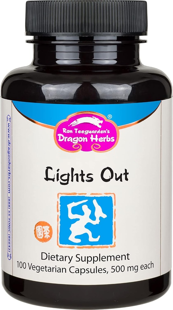 Dragon Herbs - Lights Out Capsules - 60 Capsules, 450 mg Each