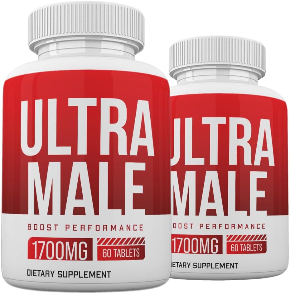 (2 Pack) Ultra Erkek Pills, Power Ultra Male Supplement Advanced Formula, 120 Count