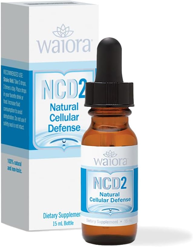 NCD2, Waiora, Doğal Vücut Temizliği ve Immune Desteği ve pH Dengesi, Yiyecek/Drink, All Natural, ONE (0.5 oz) Bott (90 serv)
