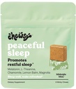 Chewsy Peaceful Sleep Chews, Sleep Support, 3 mg Melatonin, 200 MGS L-Theanine, Chamomile, Lemon Balm, Magnolia, Nighttime Sleep Aid, Doğal Minty Chews, 6 -Day Supply (1)