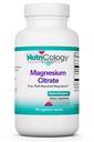 Nutricology Magnezyum Citrate Diyetary Supplement - Bone & Stres Desteği, Well-Absorbed, Hipoallergenic, Vegetarian Capsules, Gluten Free - 180 Count Count Count
