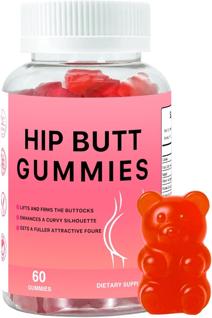 Hip Butt BBL Gummies for Butt Hızlı Büyüme ve Geliştir, Daha Büyük Amat Hızlı, Göy Gummies for Kilo Winer for Women Butt Advancedment