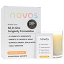 NOVOS Core Longevity Mix, συμπλήρωμα κατά της γήρανσης, Packet Powder Packet Orange Flavor - Υποστήριξη δέρματος, ενέργεια, Mood, Sleep and Cognition Υποστήριξη - 30 εξυπηρετήσεις