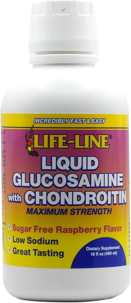 Nature's Blend Glucosamine w/Chondroitin Max Strength, Βατόμουρο, 16 oz.