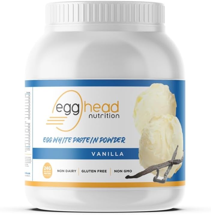 Egghead Beslenme - Yumurta Beyaz Protein - 24 G (Grams) 3.3 Pound, Süt, Gluten Free, Non GMO, Made in the USA (Vanilla)