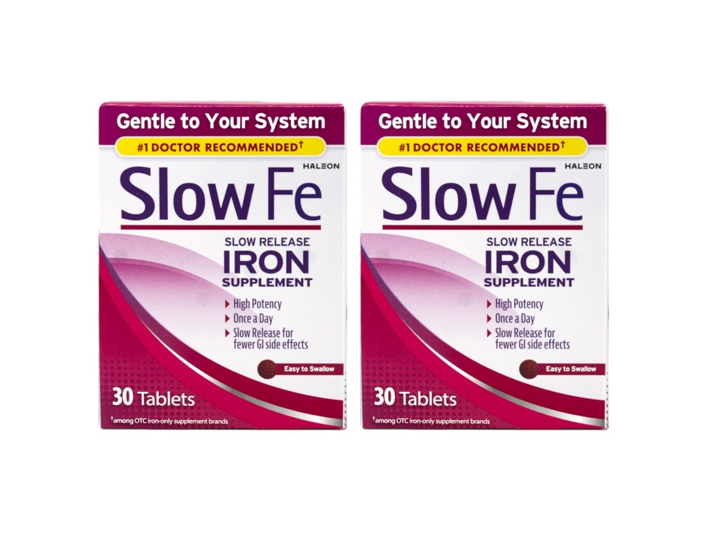 Slow release Iron, 60 Tabletler (Pack of 2)