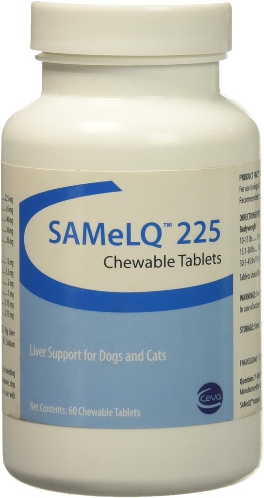 S Adenosyl 225 (SAMe) için MEDIUM / LARGE DOGS 225 mg (60 sekme)