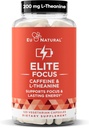 L-Theanine ile Elit Caffeine Pills – Jitter-Free Focused Energy Supplements – Clean & Natural Nootropic Stack for Smart Cognitive Performance – 120 Soft Capsules