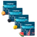 DripDrop Hydration - Electrolyte Toz Paketleri - Watermelon, Berry, Lemon, Orange - Value Diversity Sche - 128 Count