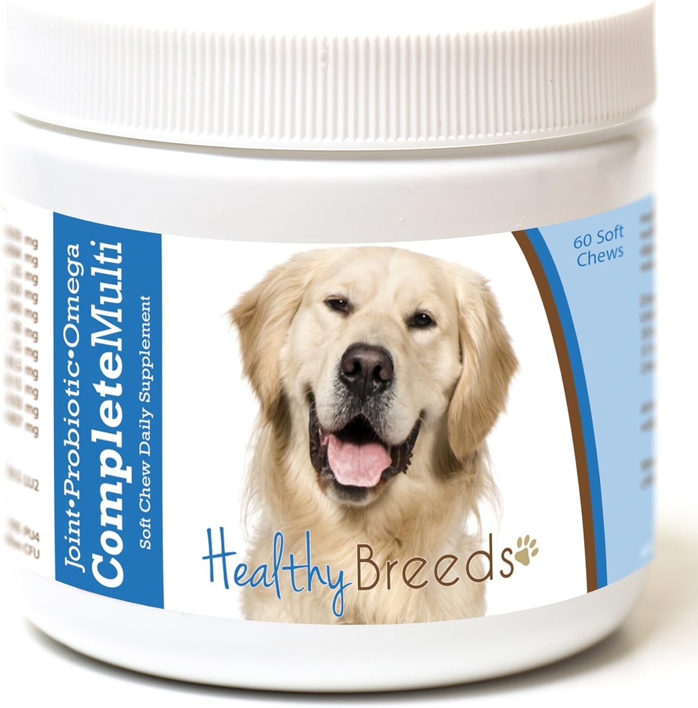 Υγιείς Φυλή Golden Retriever Όλα σε μια πολυβιταμίνη μαλακό μάσημα 60 μέτρα