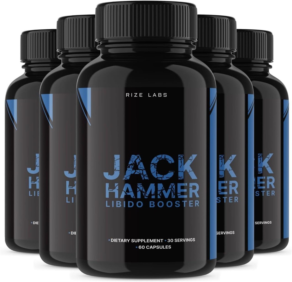 Laboratuvarlar (5 Pack) Jack Hammer Libido ATM for Men, Jack Hammer Libidofun Supplement, Jack Hammer Libidofun Tüm Doğal Formula Performansı Geliştirmek için Güçlü, Yorumlar (300 Capsules)