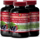 Doğal Stamina - RESVERATROL SUPREME COMPLEX - Converatrol Cut Berry, Acai, Noni, Pomegranate, Mangosteen, Superfurt Comb, Antioxy, Immune Support, 3 Bot 180 Caps