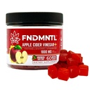 FNDMNTL Apple Cider Vinegar Gummies | Maitake, Shitake, B12 | 1000 mg | 60 Kont | Gelatin-Free, Gluten-Free, Vegan & Non-GMO