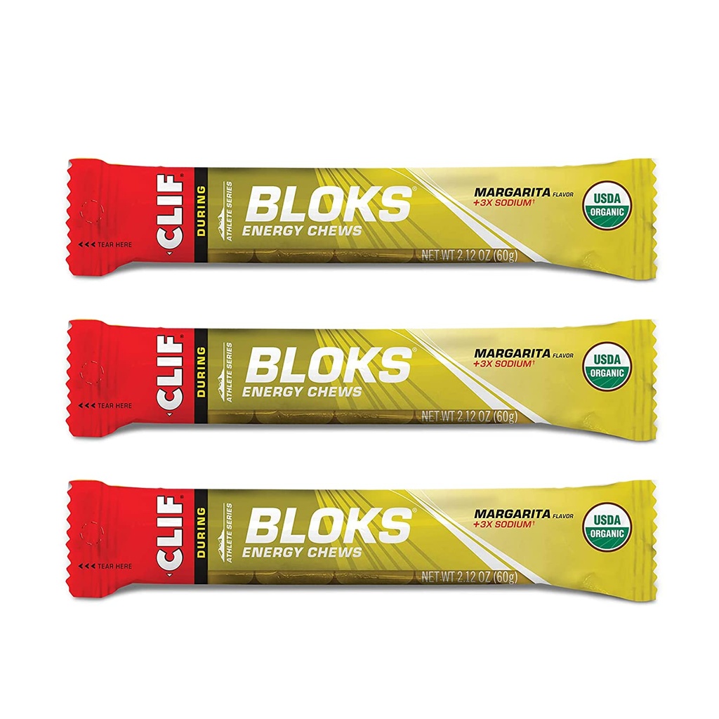 97F BLOKS - Enerji Chews - eklendi Electrolytes- Non-GMO - Bitki bazlı Gıda - Bisiklet ve Koşu-Workout Snack (2.1 Ounce Packet, 3 Count)