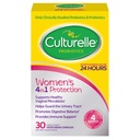 Culturelle 4-σε-1 Προβιοτικά για γυναίκες, Καθημερινή Προβιοτική & Προβιοτικό συμπλήρωμα για την υποστήριξη της Κολπικής Υγείας, Digestive Υγεία, Ανοσολογική Υγεία, Περιστασιακή Διάρροια, Αέριο & Αναπλήρωση Ανακούφιση, Μη ΓΤΟ, 30 Μέτρα
