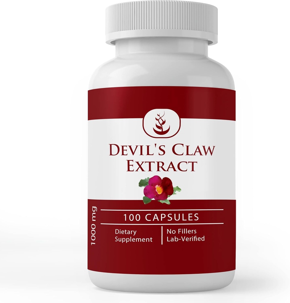 PURE ORIGINAL INGREDIENTS Devil's Claw Extract, (100 Capsules) Her zaman Pure, Nomixs Or Fillers, Lab