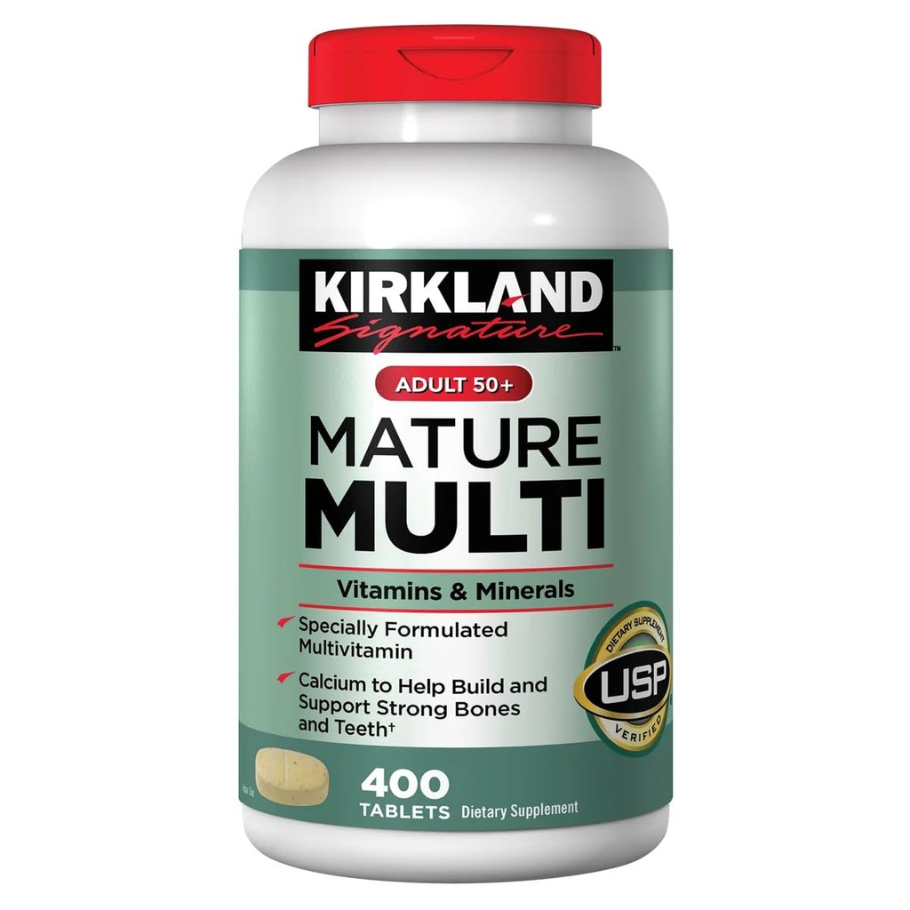 Kirkland Signature Yetişkinler 50+ Olgun Multi, 400 Tablet 1