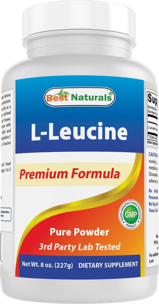 Best Naturals L-λευκίνη καθαρή σκόνη 8 OZ