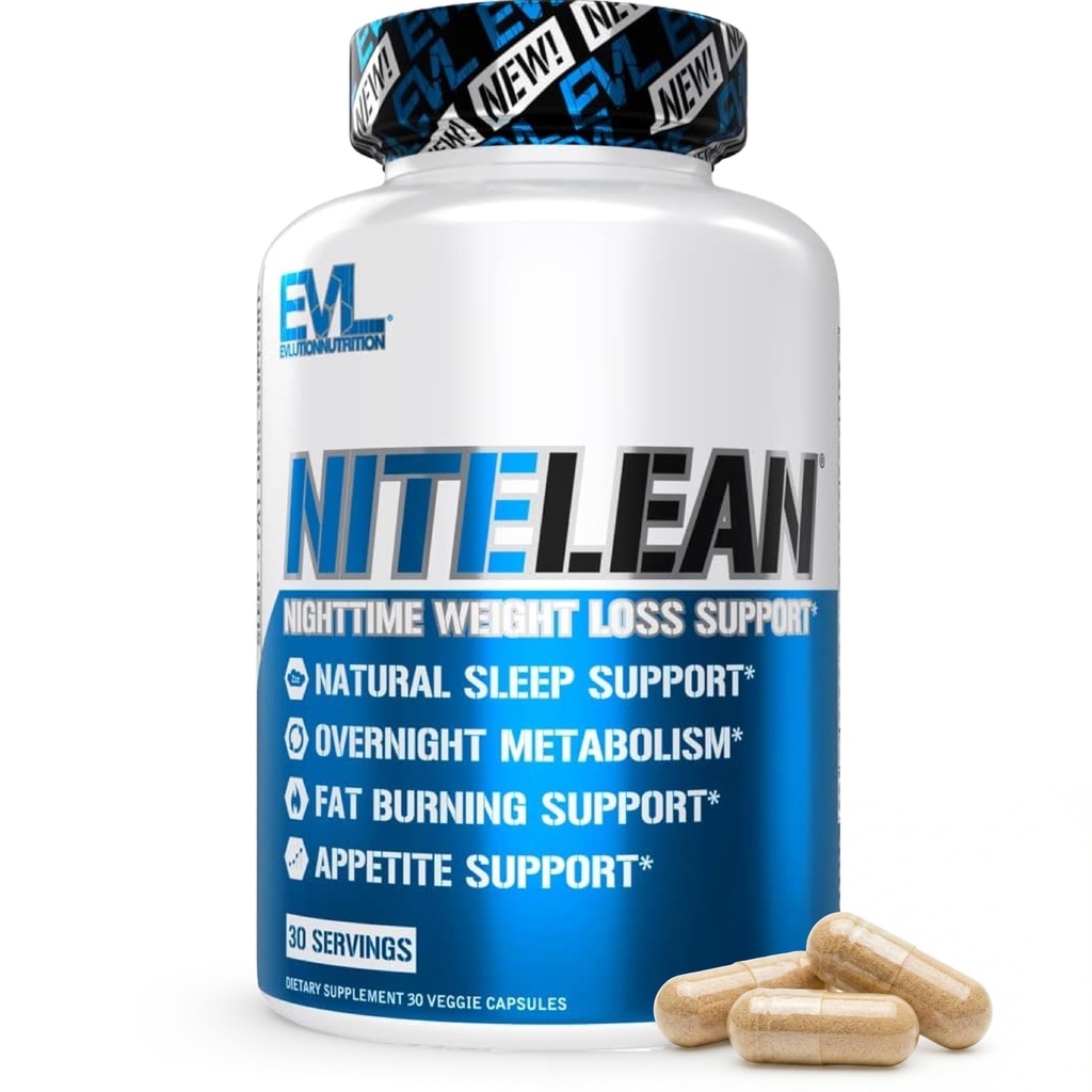 Evlution Διατροφή τη νύχτα Fat Burner υποστήριξη - Διανυκτέρευση ύπνος και απώλεια βάρους χάπια υποστήριξης με θερμογόνο πράσινο τσάι και λευκό εκχύλισμα κοτόπουλου - χάπια διατροφής που μπορεί να βοηθήσει πεισματάρη απώλεια λίπους