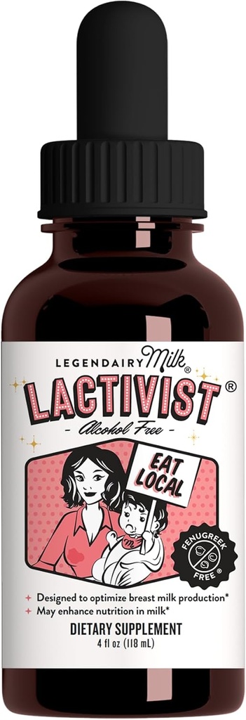 Legendairy Milk Lactivist Drops, Meme Sütünü artırmak için Emzirme Tamamını, ABD'de Yapılan Organik Torbangun, Alkol Free, 4 Fl Oz Oz