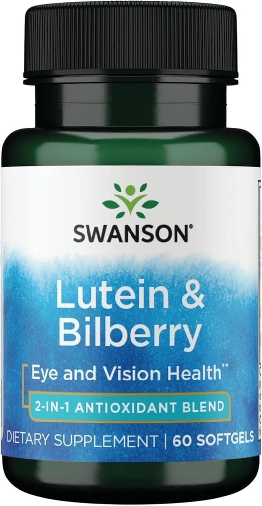 Swanson Lutein & Bilberry 60 Sgels