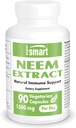 Supersmart - Neem Extract 1500 mg per Day - Azadirachta Indica Leaf Oil Extract - Neem Supplement | Non-GMO & Gluten Free - 90 Vegetarian Capsules