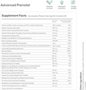 Ovaterra Advanced Prenatal & Preconception Multivitamin Sche for Women with DHEA 25mg, Choline 550 mg, Folate (Methylfolate) 1,010 mcg, Omega-3 DHA, EPA, Chelated Iron 364 Capsules - 28 Day Supply