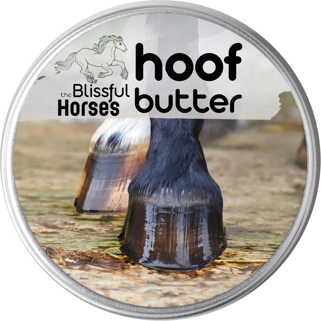 Blissful Horses Hoof Butter All Natural Support for Your Horse's Hooves, 4-Ounce
