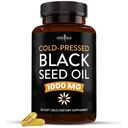 NEW AGE Black Seed Oil Softgel Κάψουλες - Premium κρύο-Pressed Nigella Sativa Παραγωγή καθαρού μαύρου Cumin Seed Oil - Μη ΓΤΟ & χορτοφάγους (60 Softgels)