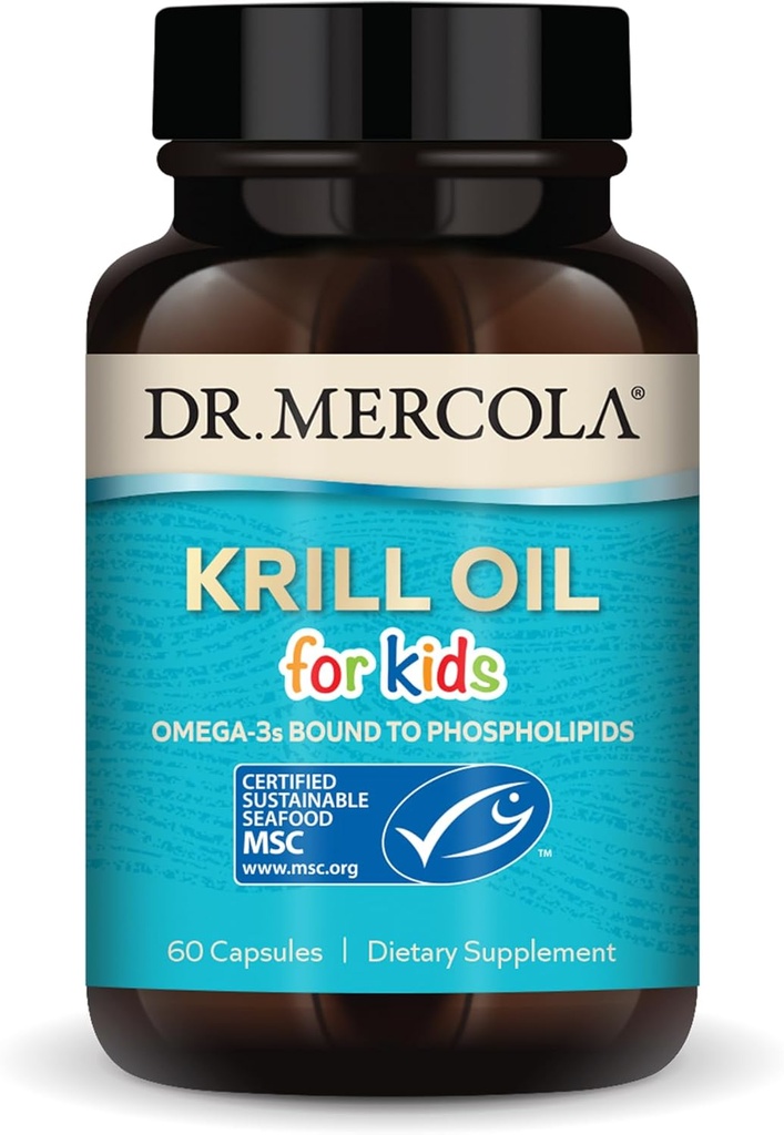 Dr. Mercola Kids Krill Oil Capsules, 60 Kont